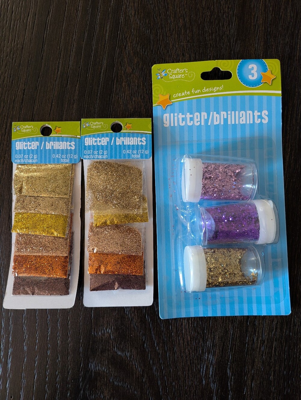 Glitter Lot Orange Gold Purple